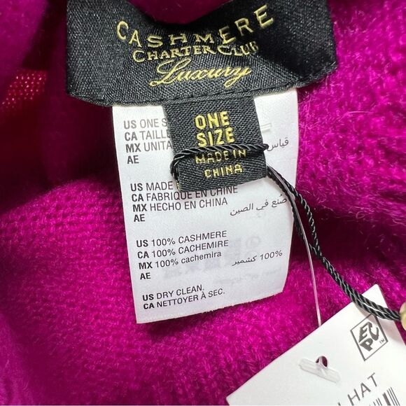Charter Club Luxury Cashmere Beanie - Picture 3 of 5